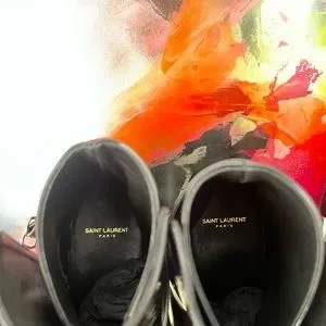 Saint Laurent Clementi Patent Leather boots size 39.5 Saint Laurent Patent leather ankle boots Saint Laurent main image 3